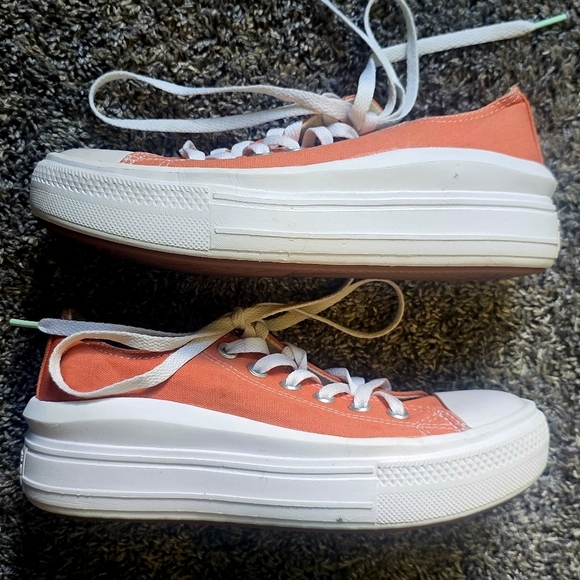 Converse All Star CTAS Move OX Womens Platform Sneakers Size 7 Bright Madder - Picture 6 of 9